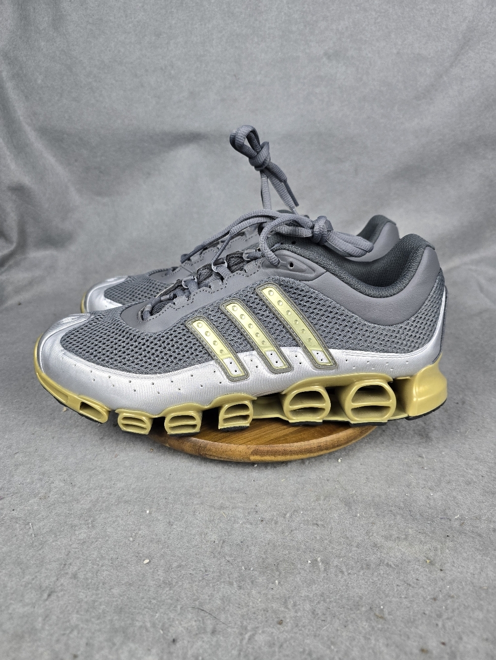 These are the adidas a3 Megaride '20th Anniversary - Grey Gold' sneakers.mens 11